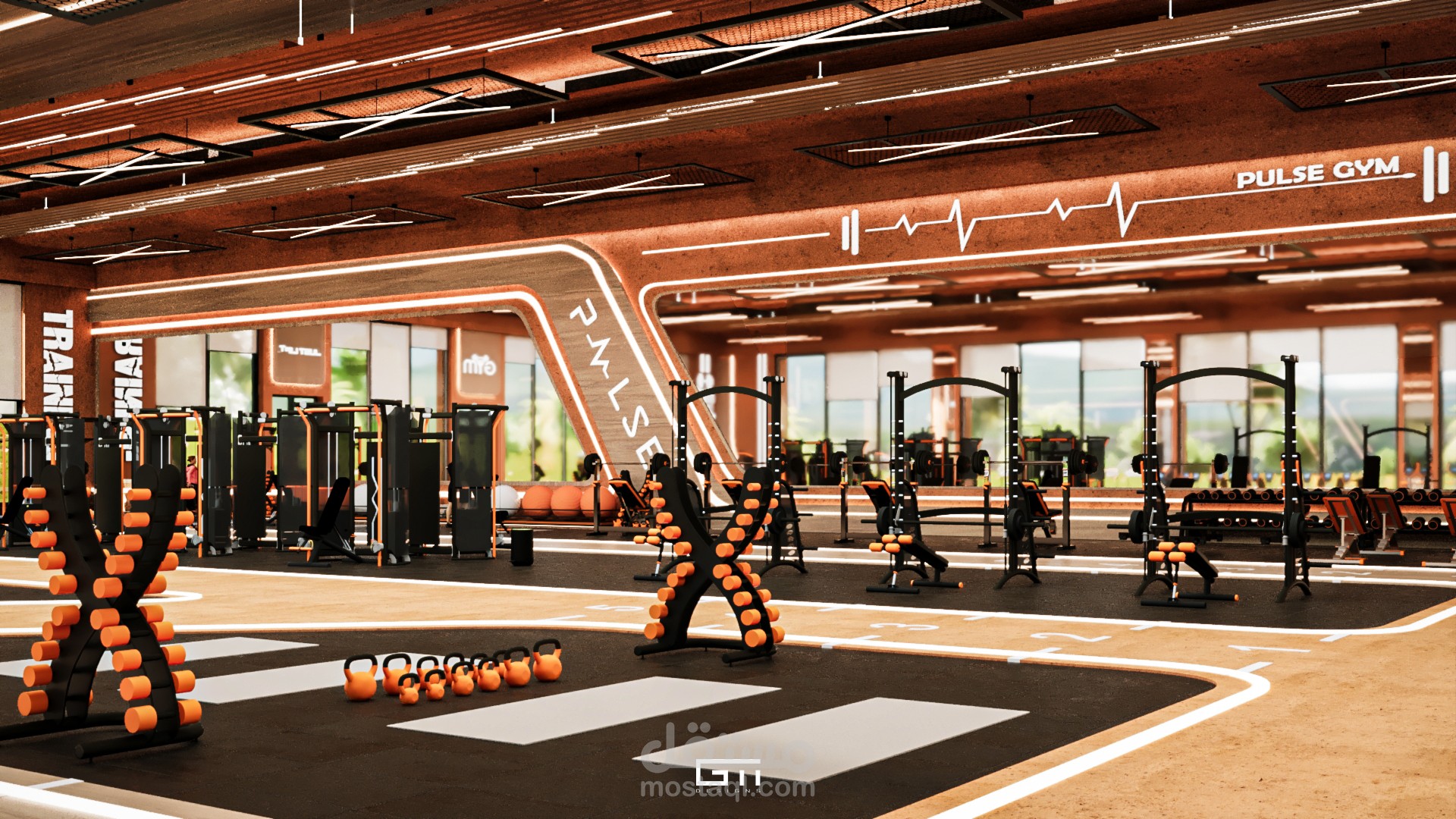 GYM Interior Design 2300 Sqm