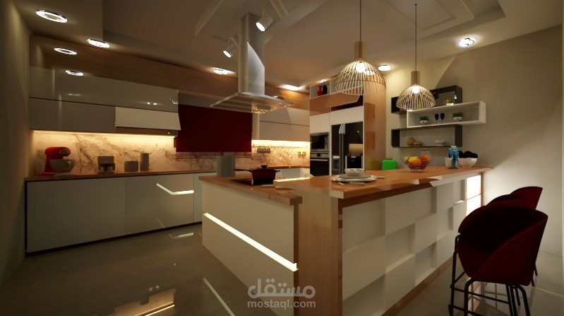 تصميم داخلي لمطبخ