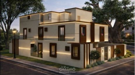 تصميم واجهة فيلا في الرياض