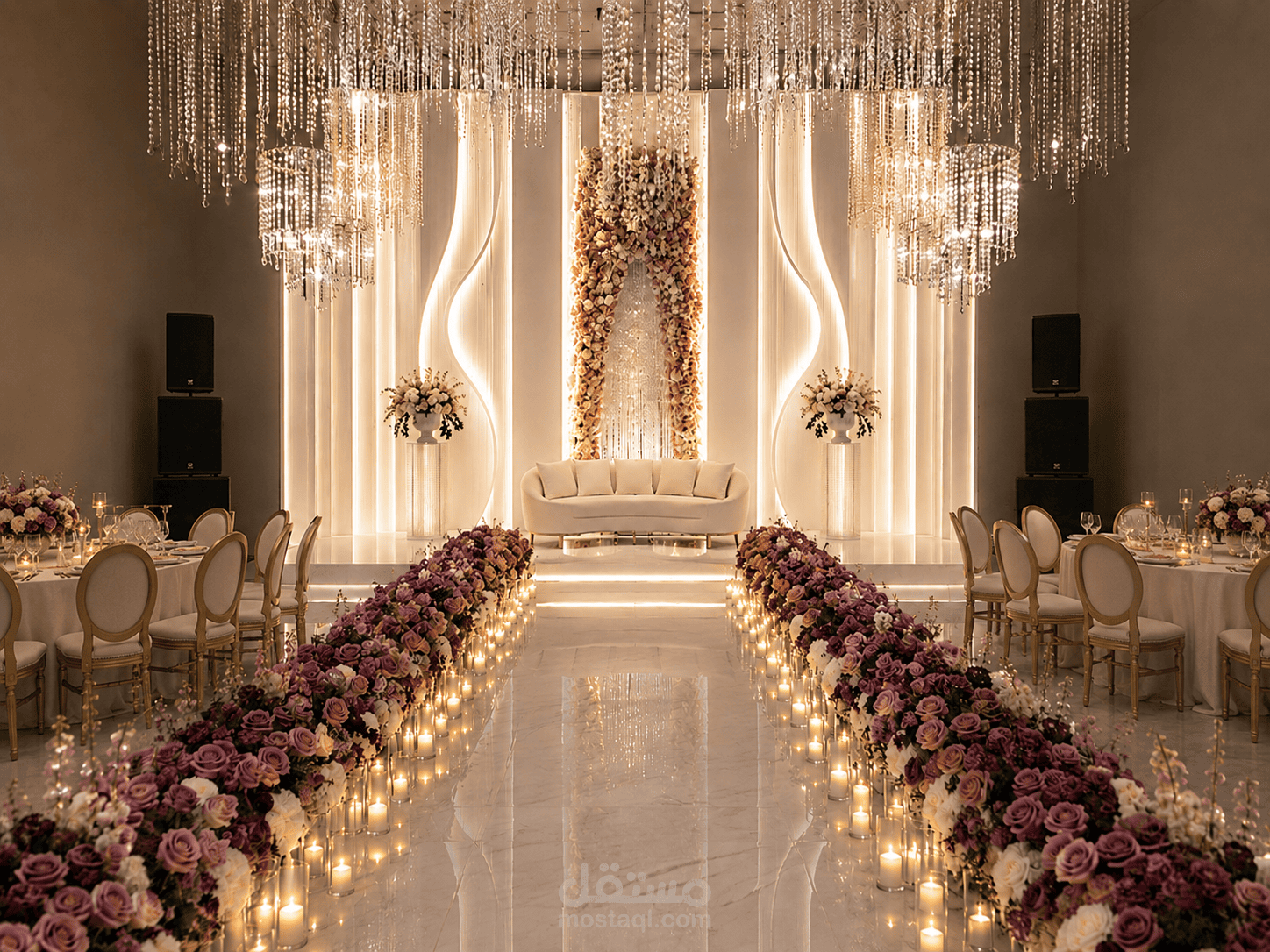 تصميم كوشة أفراح ، الرياض