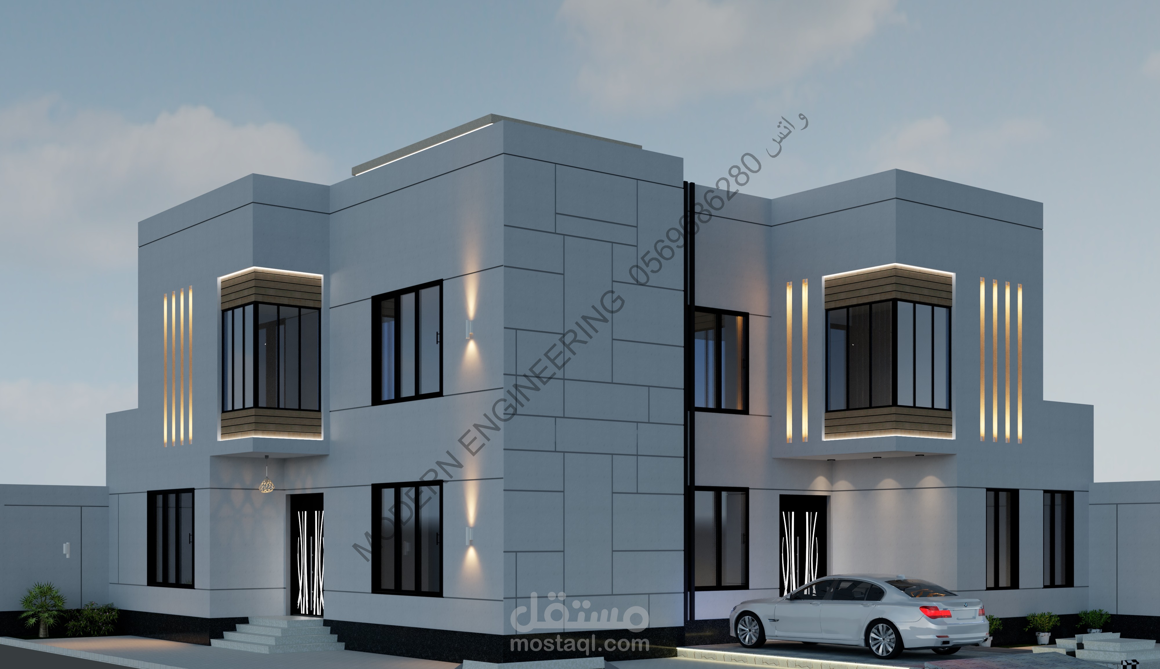 واجهتين مودرن لفلة دورين لصاحبها الاخ نايف الشهراني