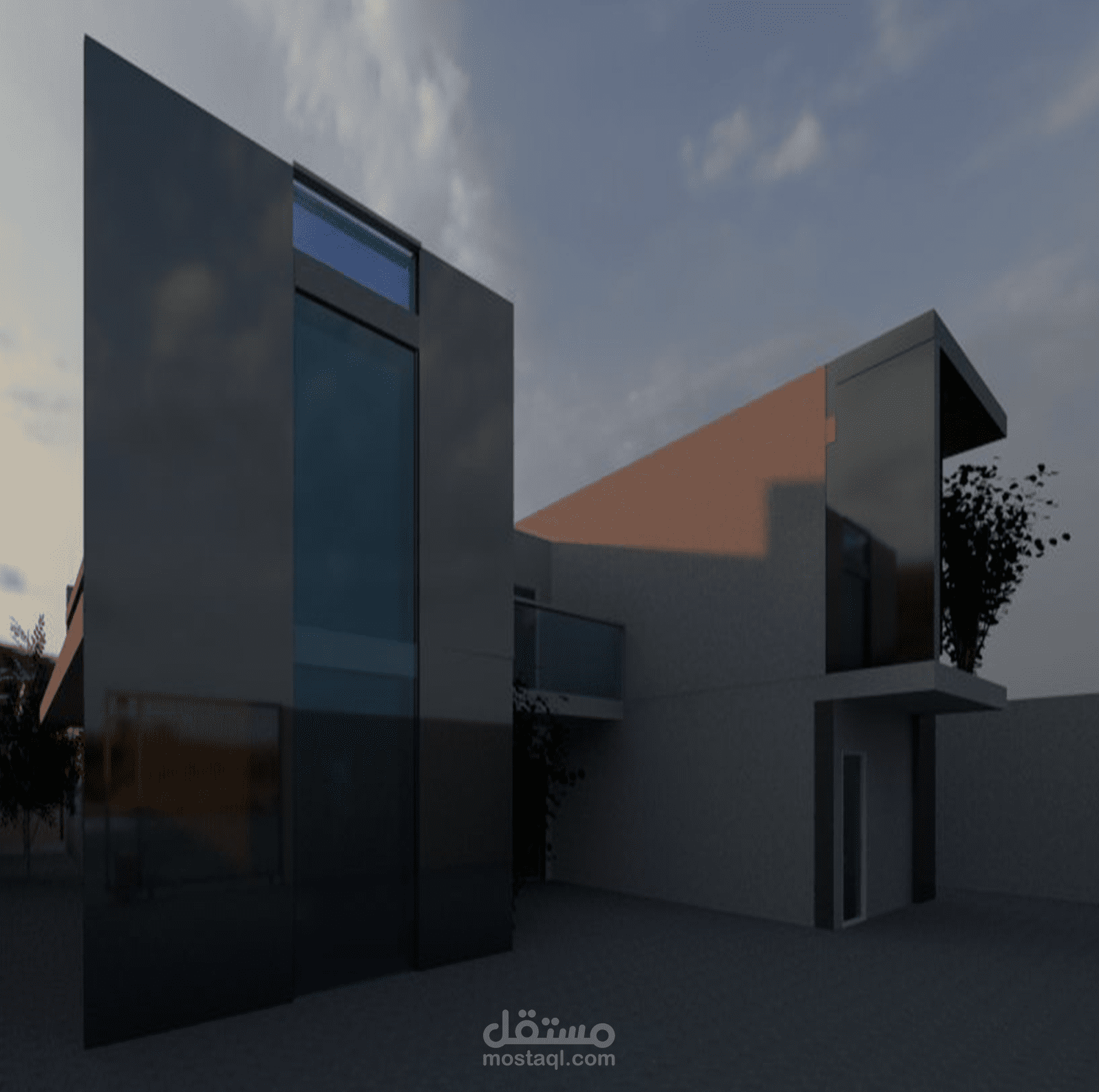 تصميم فيلا سكنية