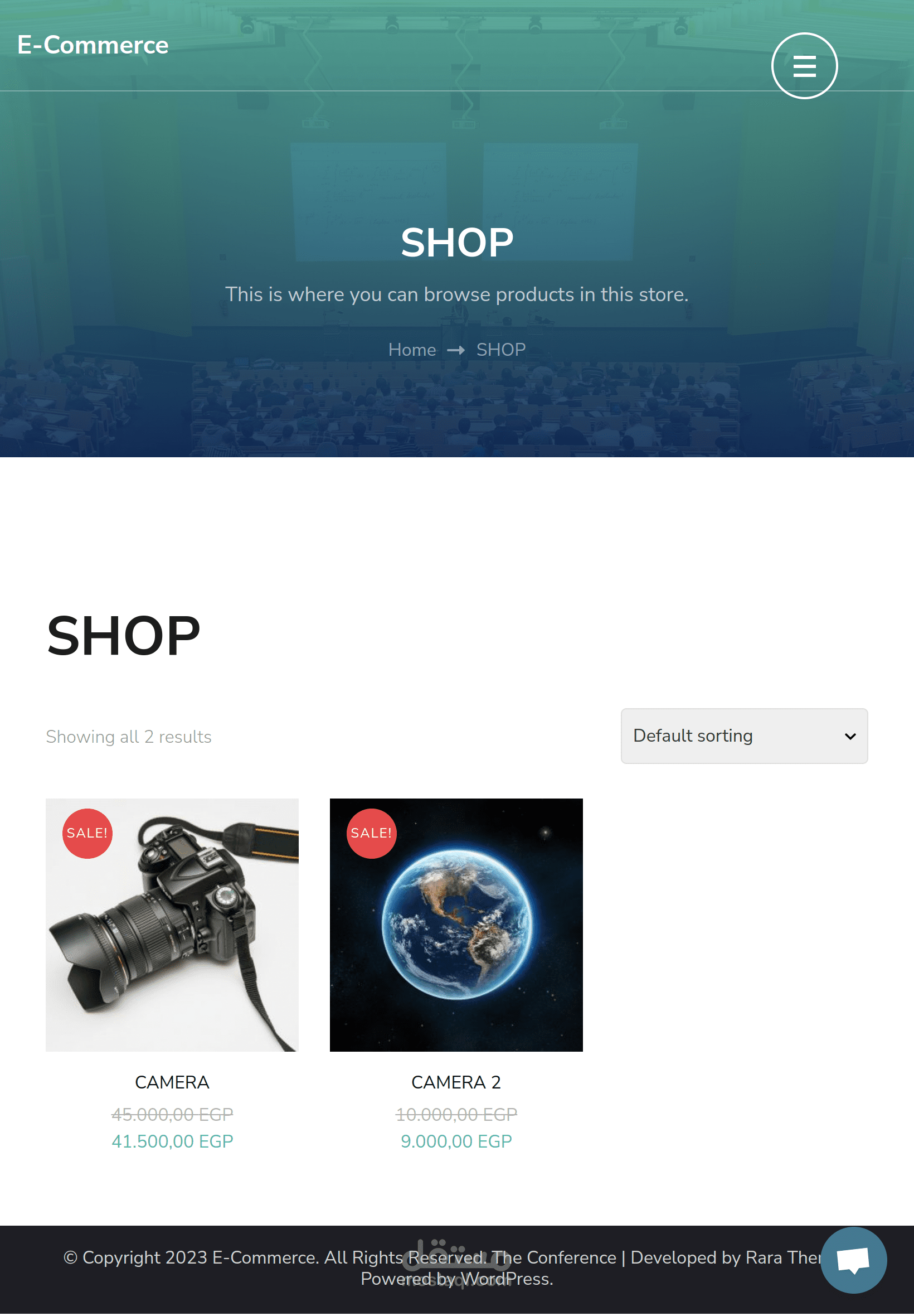 متجر الكتروني باستخدام Wordpress