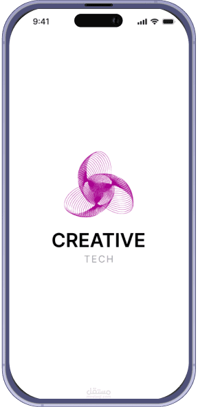 تصميم واجهات دخول مستخدم (UI/UX) عصرية - تطبيق Creative Tech.