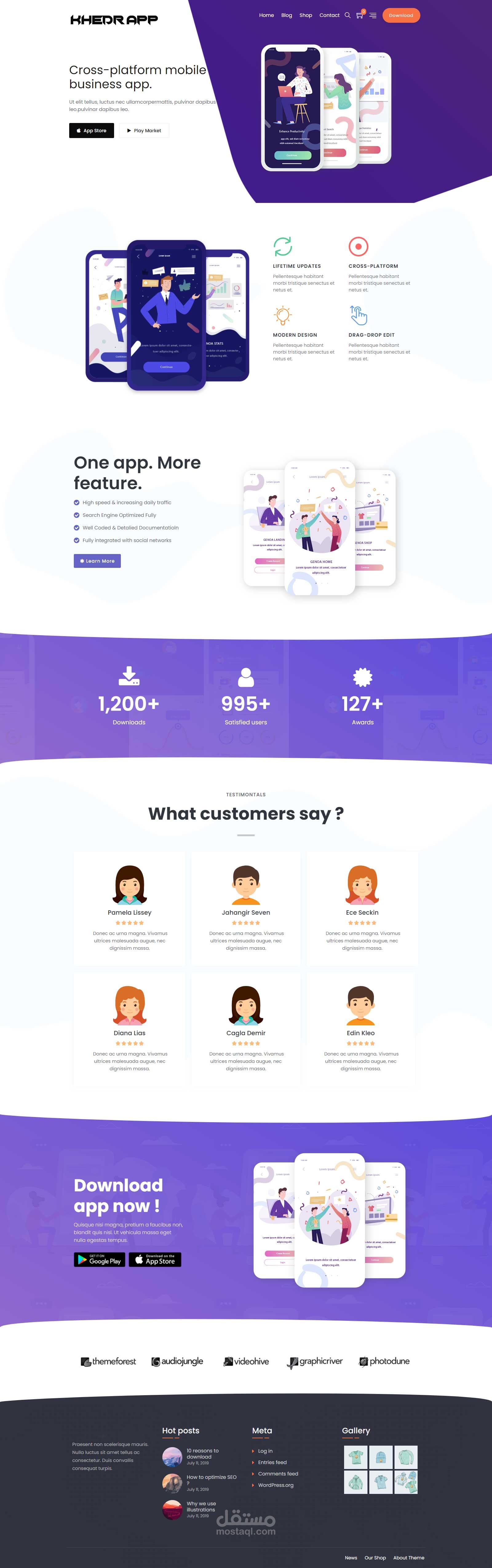 khedr app landing page
