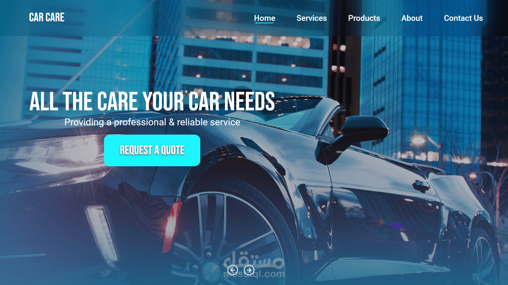 صفحة هبوط car care