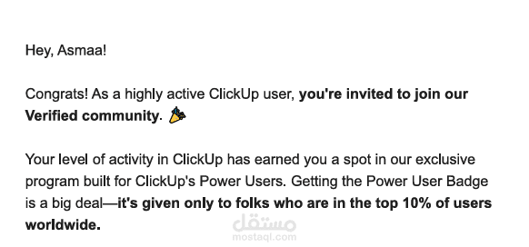Power User (Top 10%) - Click-Up