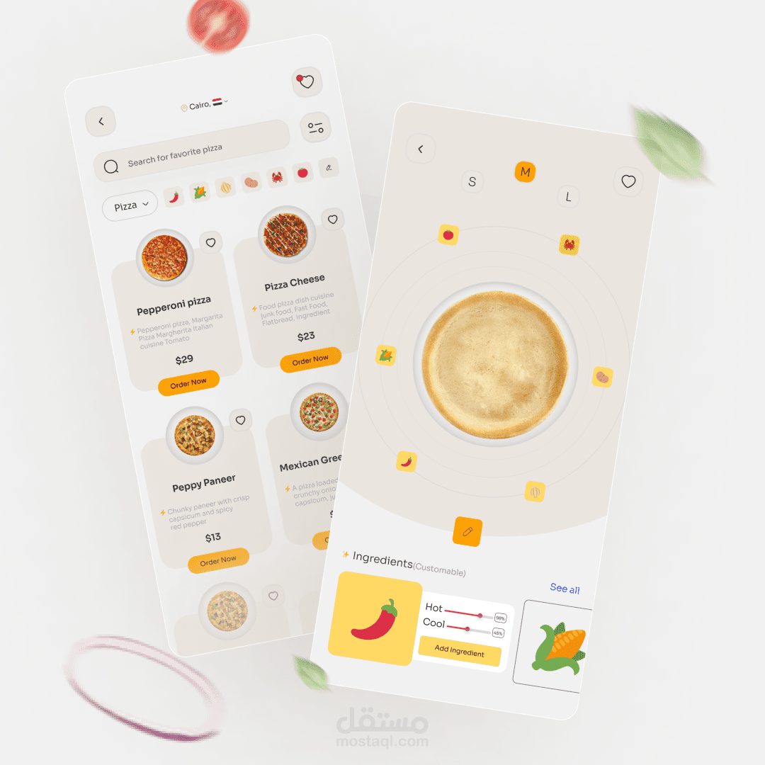 Food App Design (Pizza Delivery App)