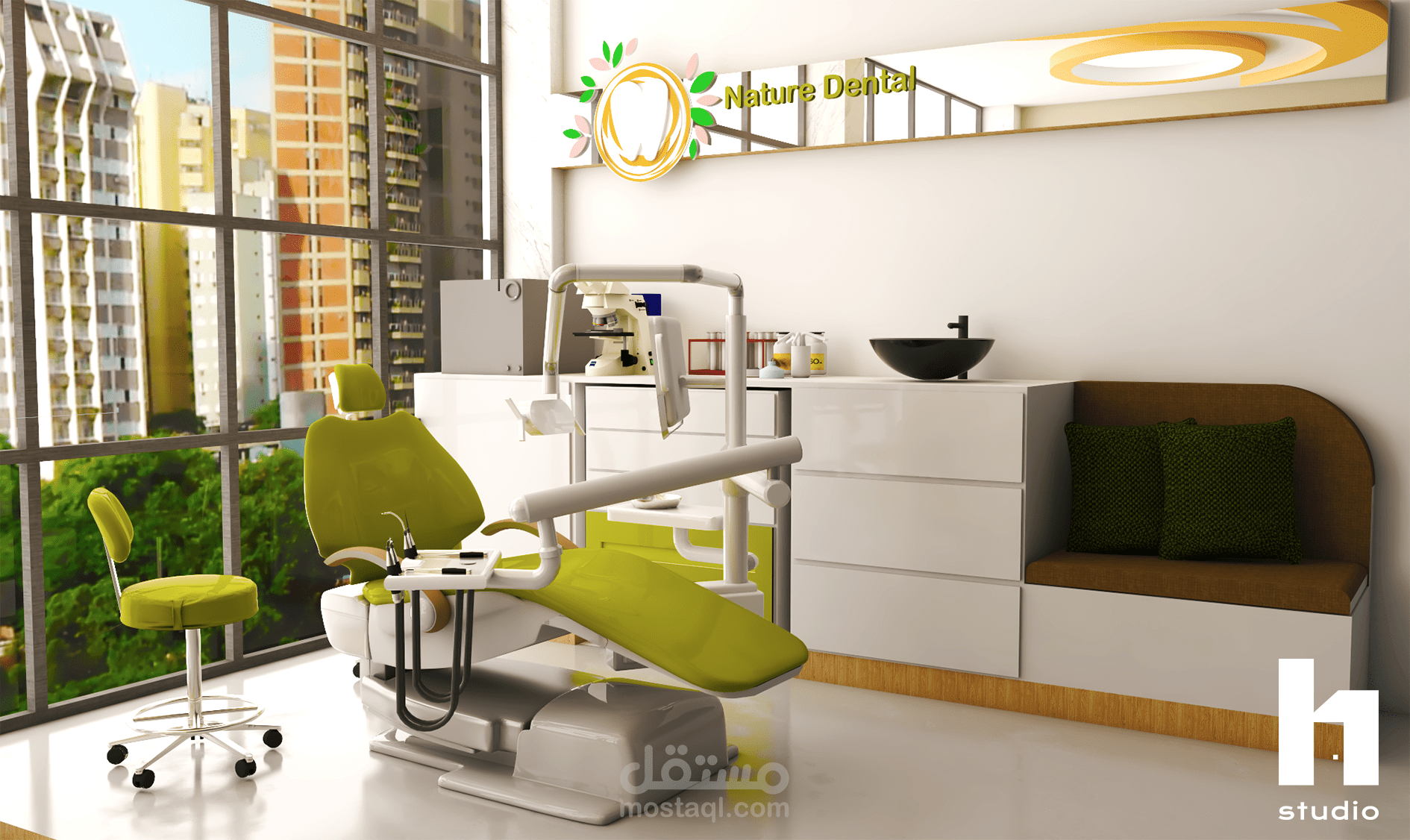 تصميم عيادة أسنان