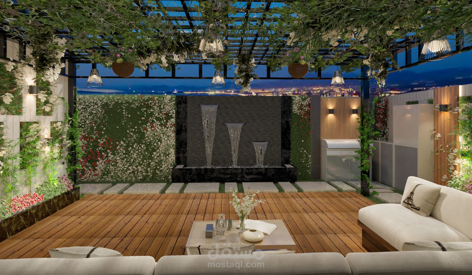 حديقه مودرن بالسعوديه