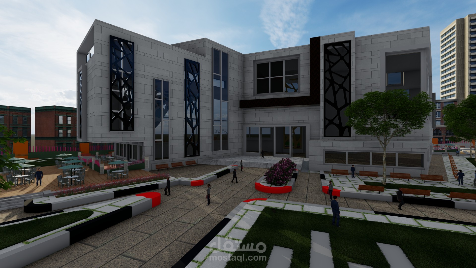 تصميم خارجي كلية هندسة