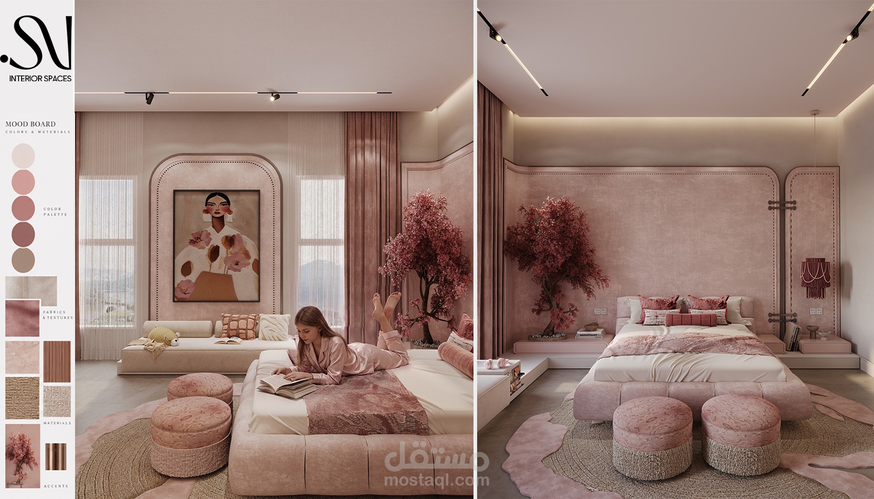 تصميم غرفة بنت