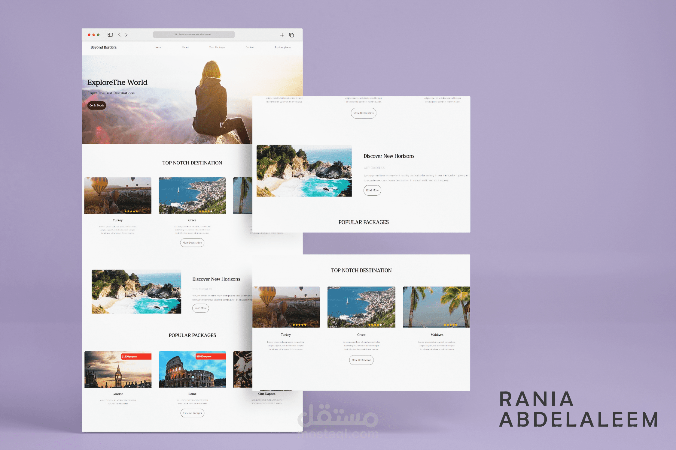 تصميم صفحة موقع باستخدام HTML,CSS