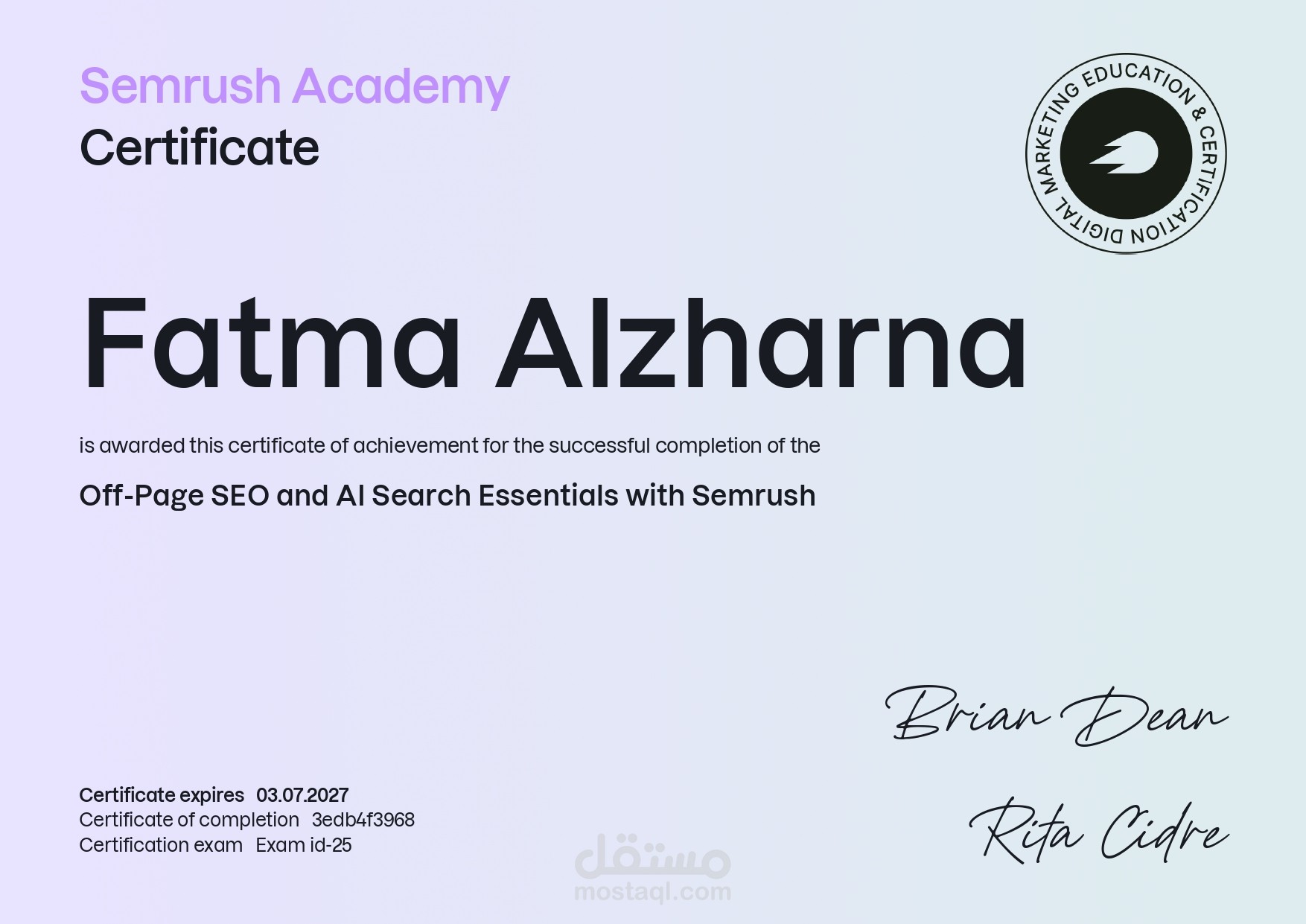 Backlink Building & AI Search Optimization Certification