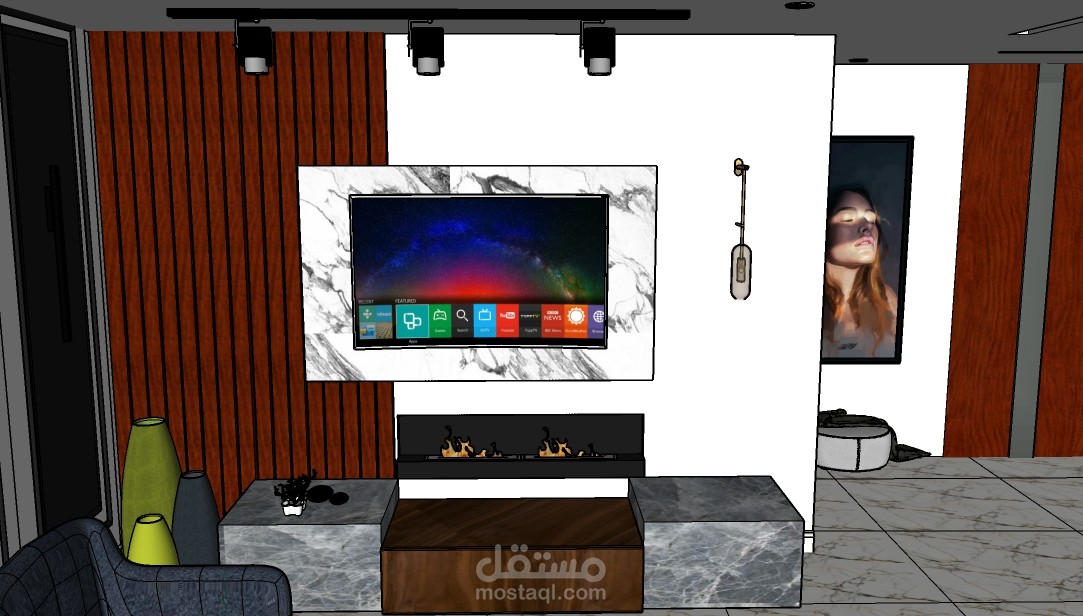 تصميم غرفة معيشة