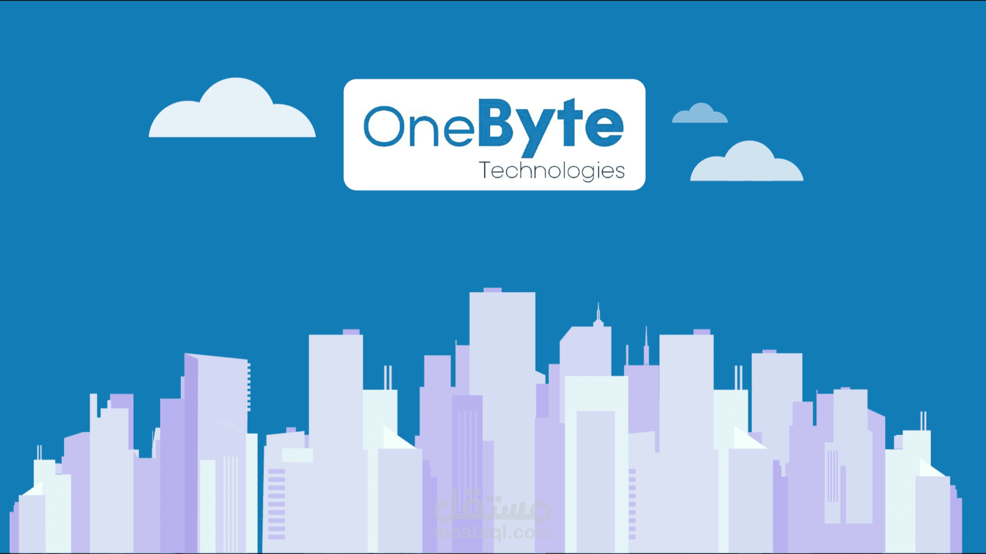 فيديو موشن جرافيك لشركة onebyte technology لخدمات ال IT
