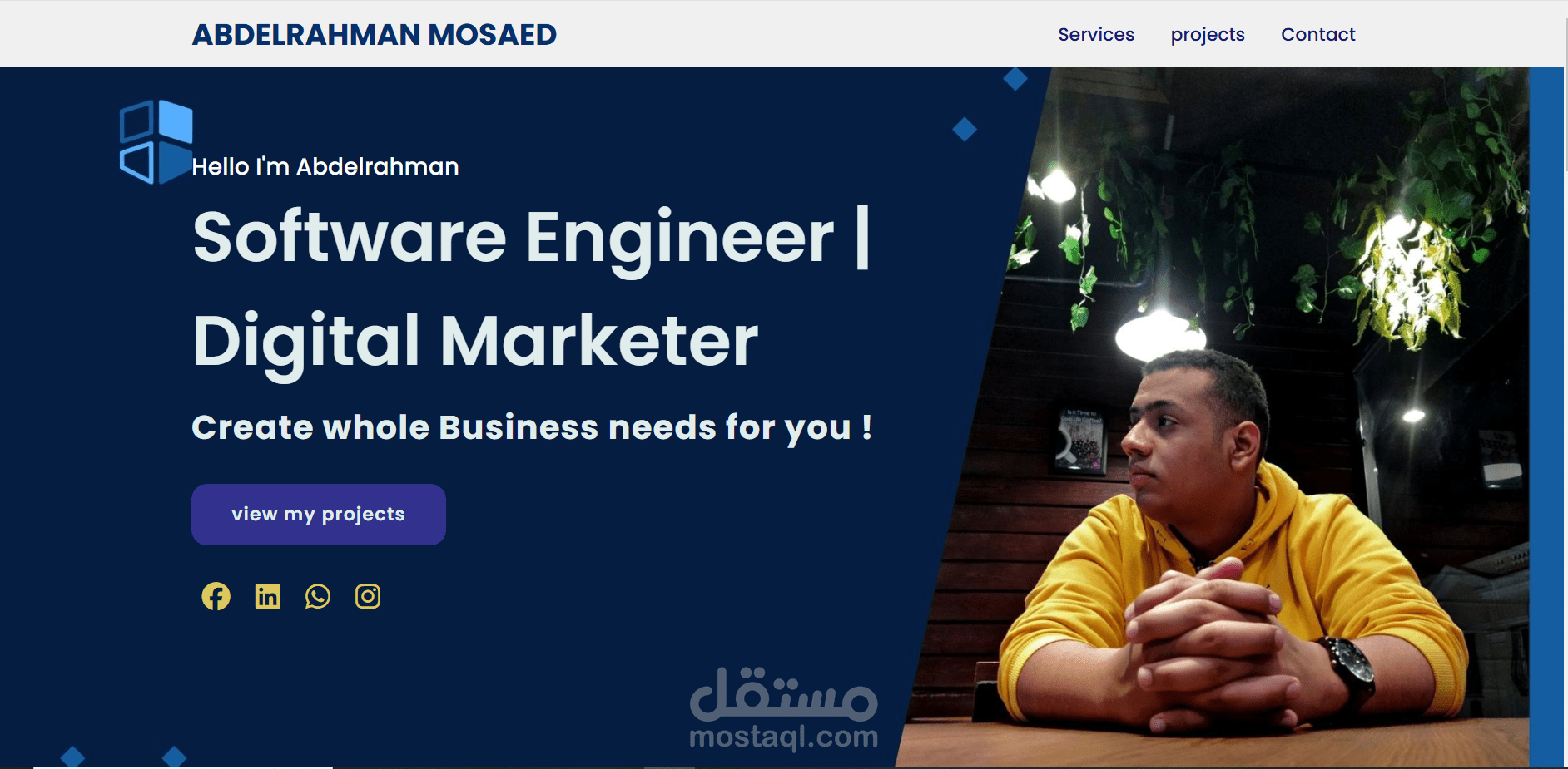 بناء موقع شخصي احترافي