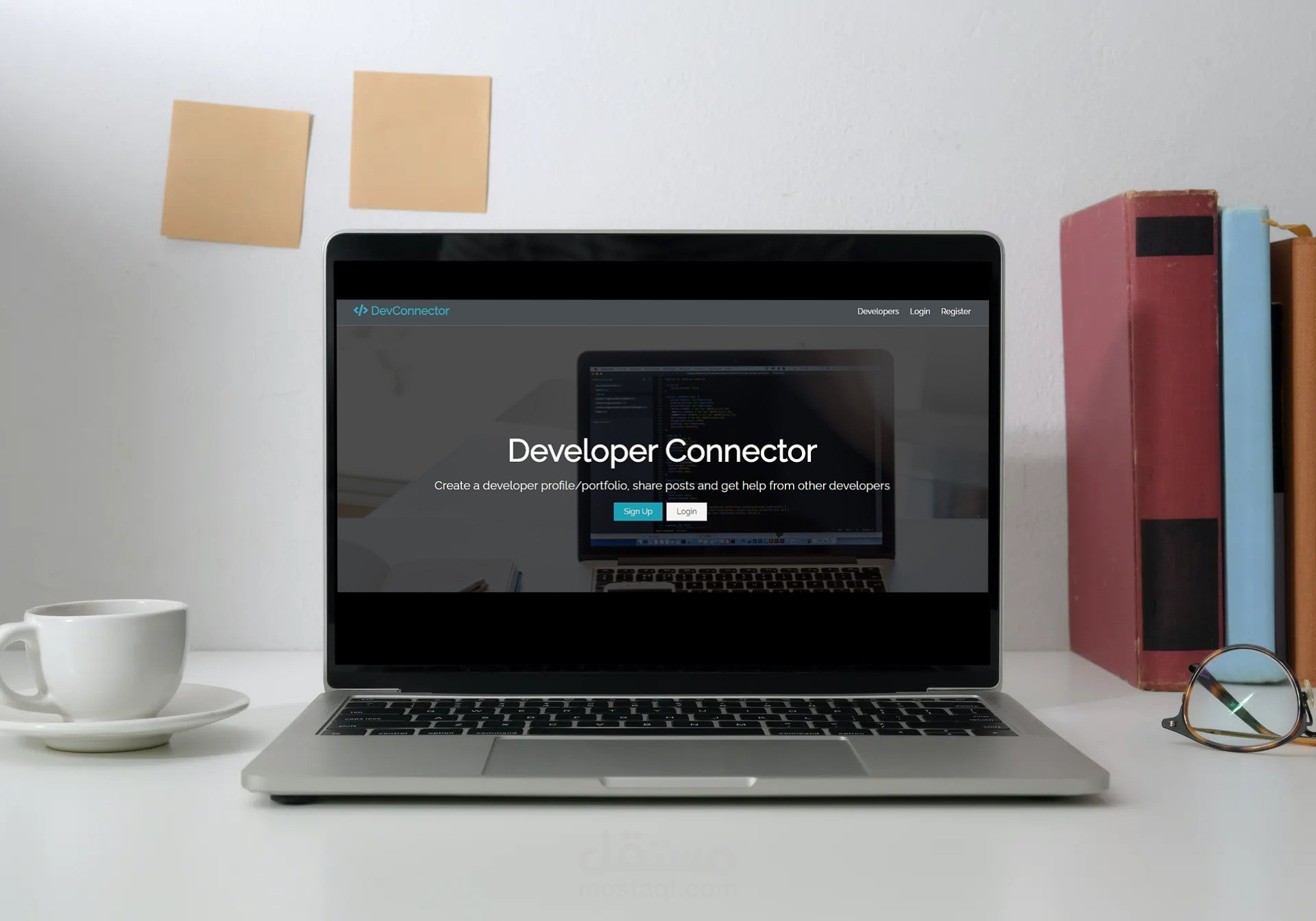 موقع الكتروني للربط بين المبرمجين (Dev connector)