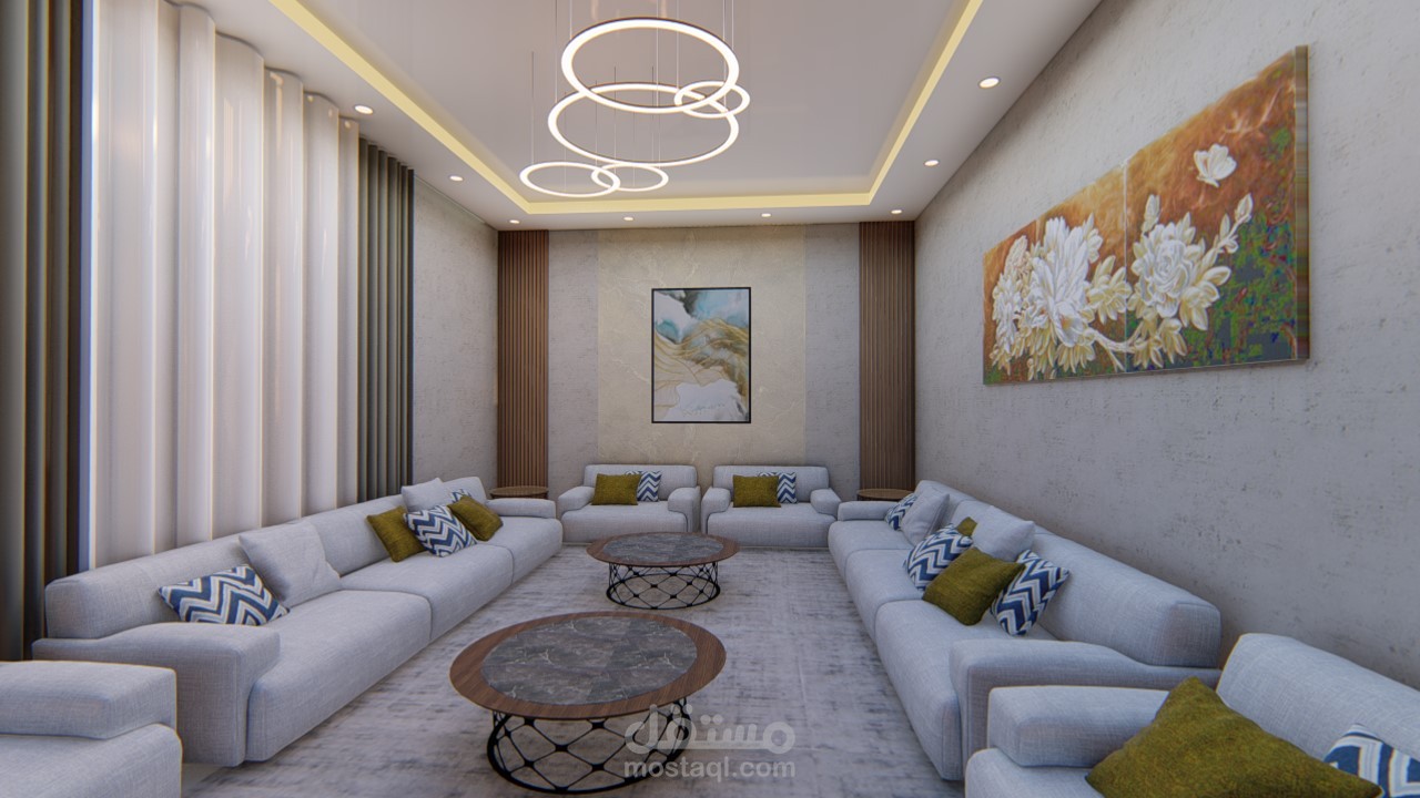 تصميم داخلي لشقة بالسعودية