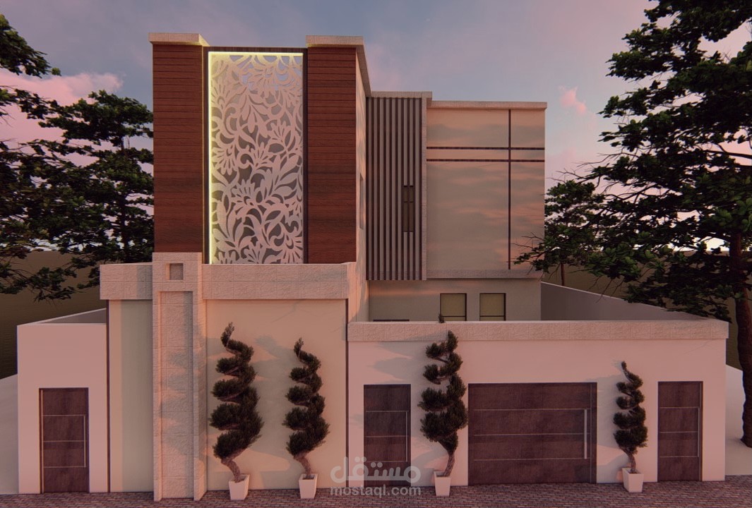 تصميم واجهه فيلا