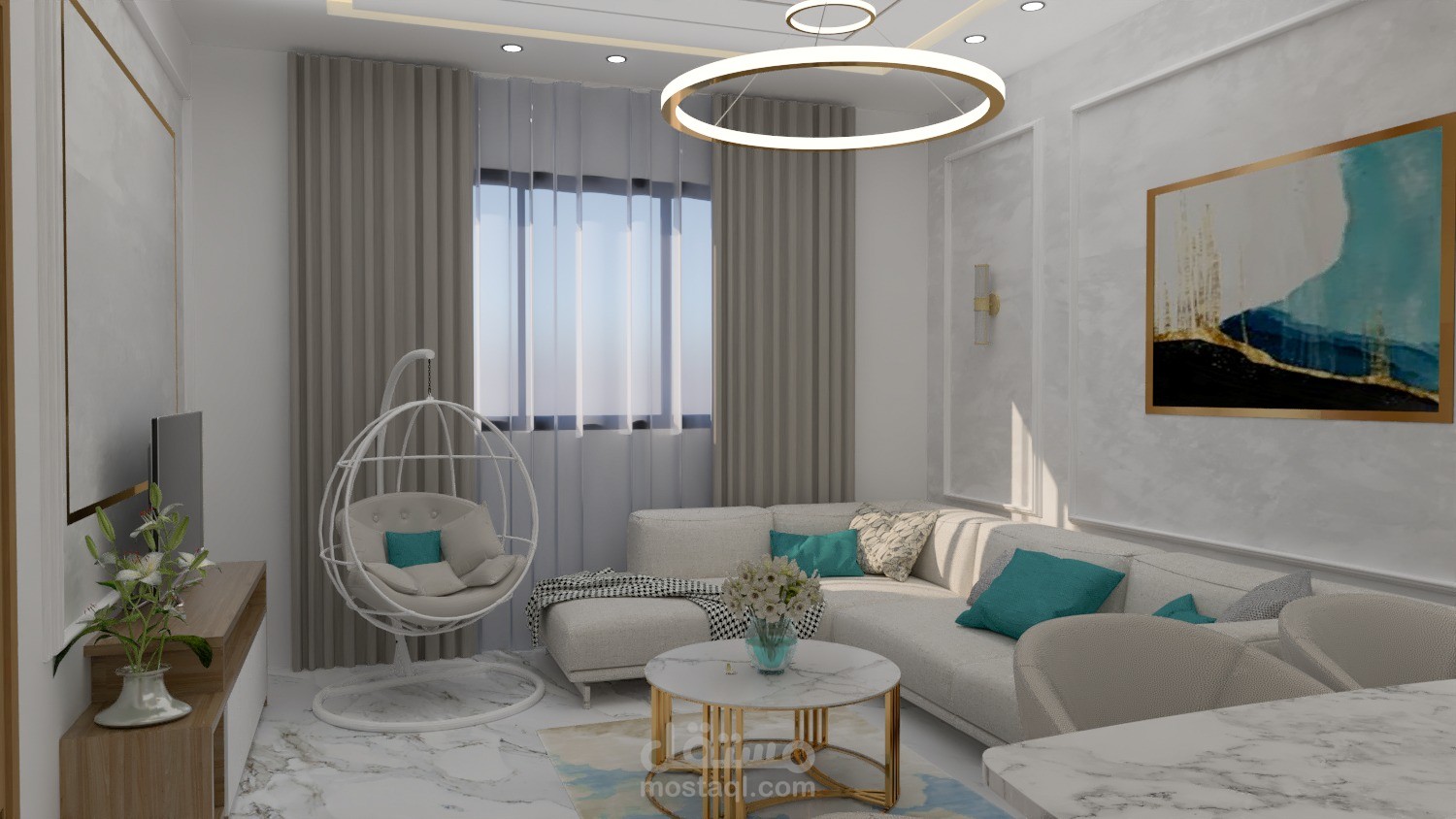 تصميم داخلي لشقة