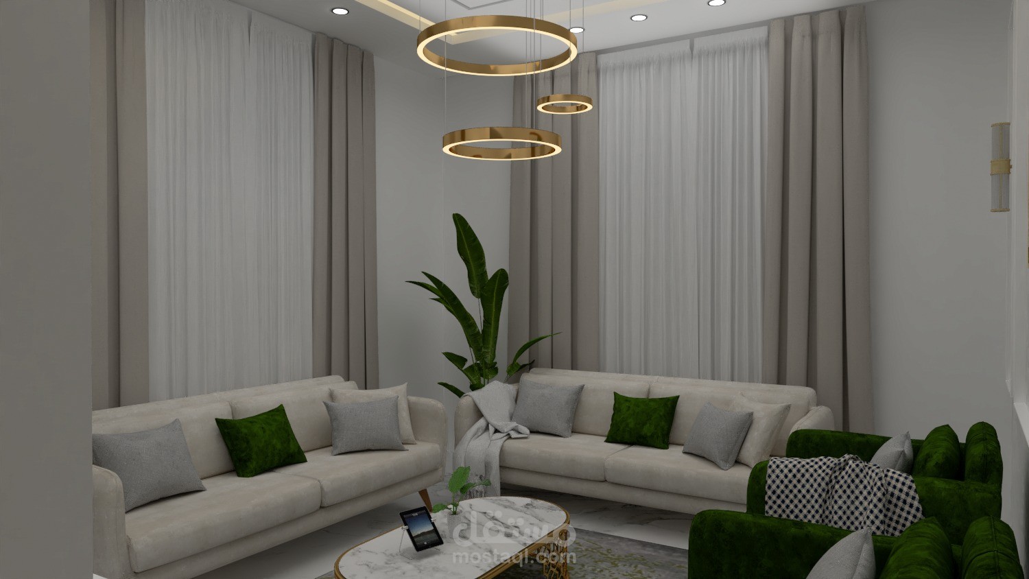 تصميم داخلي لمجلس بأسلوب مودرن