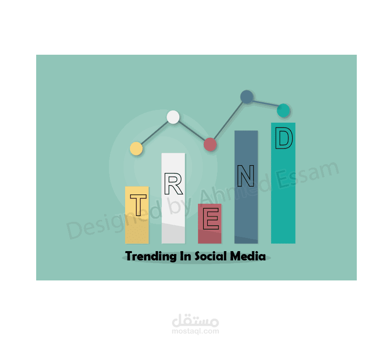 تصميم لوجو سوشيال ميديا (Trend)