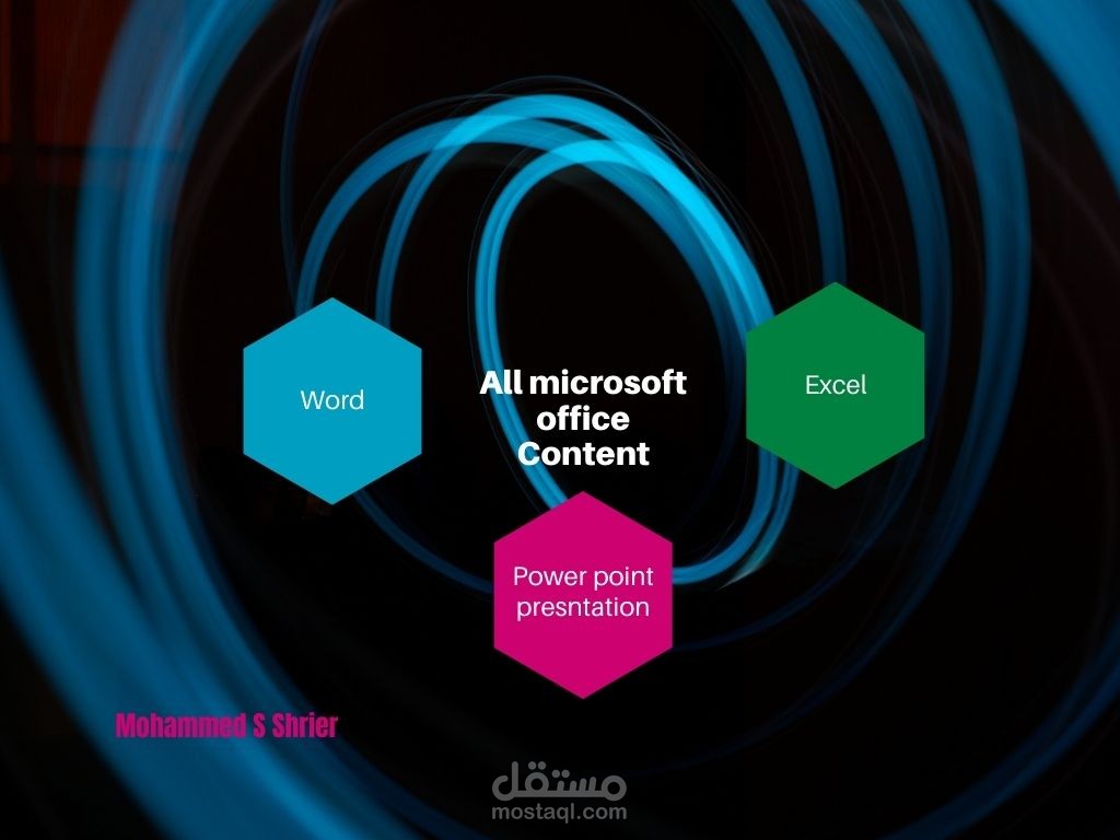 "تصميم برامج هندسية مساعدة باستخدام برامج office مثل"Word&Excel"