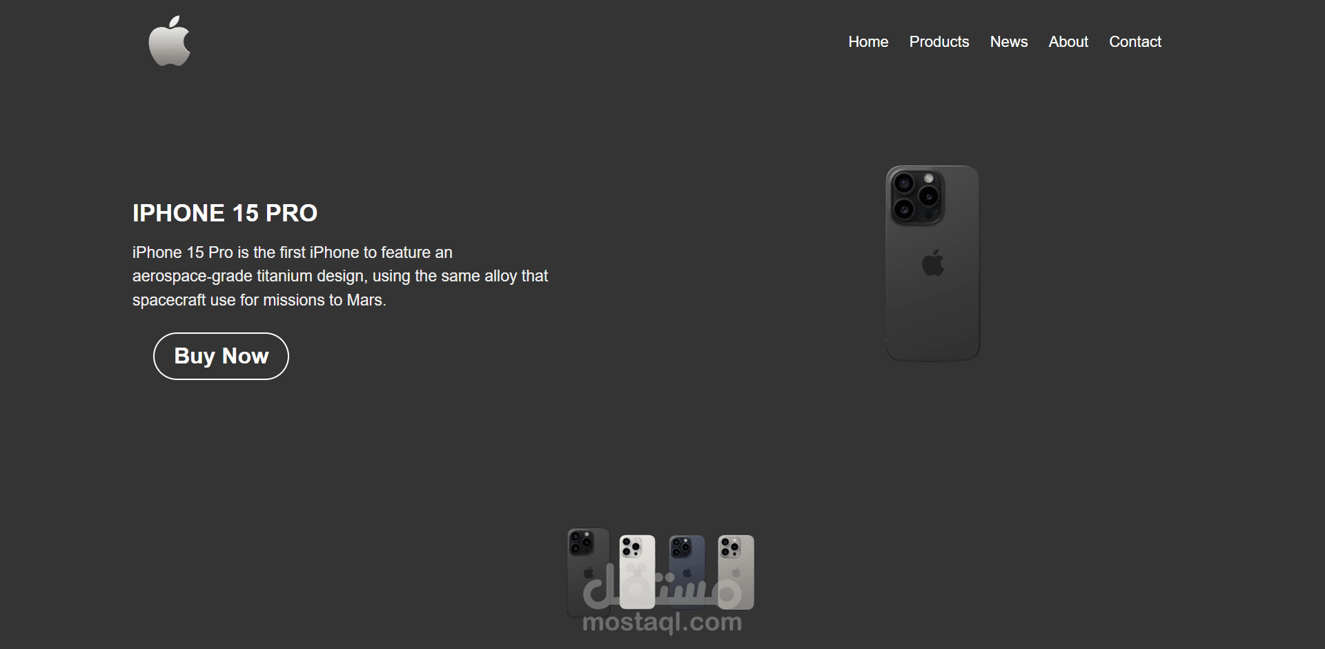 صفحه هبوط لشراء IPHONE 15 PRO