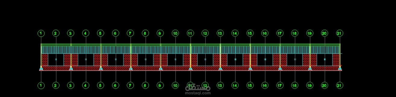 تصميم معمارى Steel لجمالون