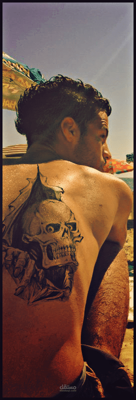 اضافة وشم على الجسم باحترافية