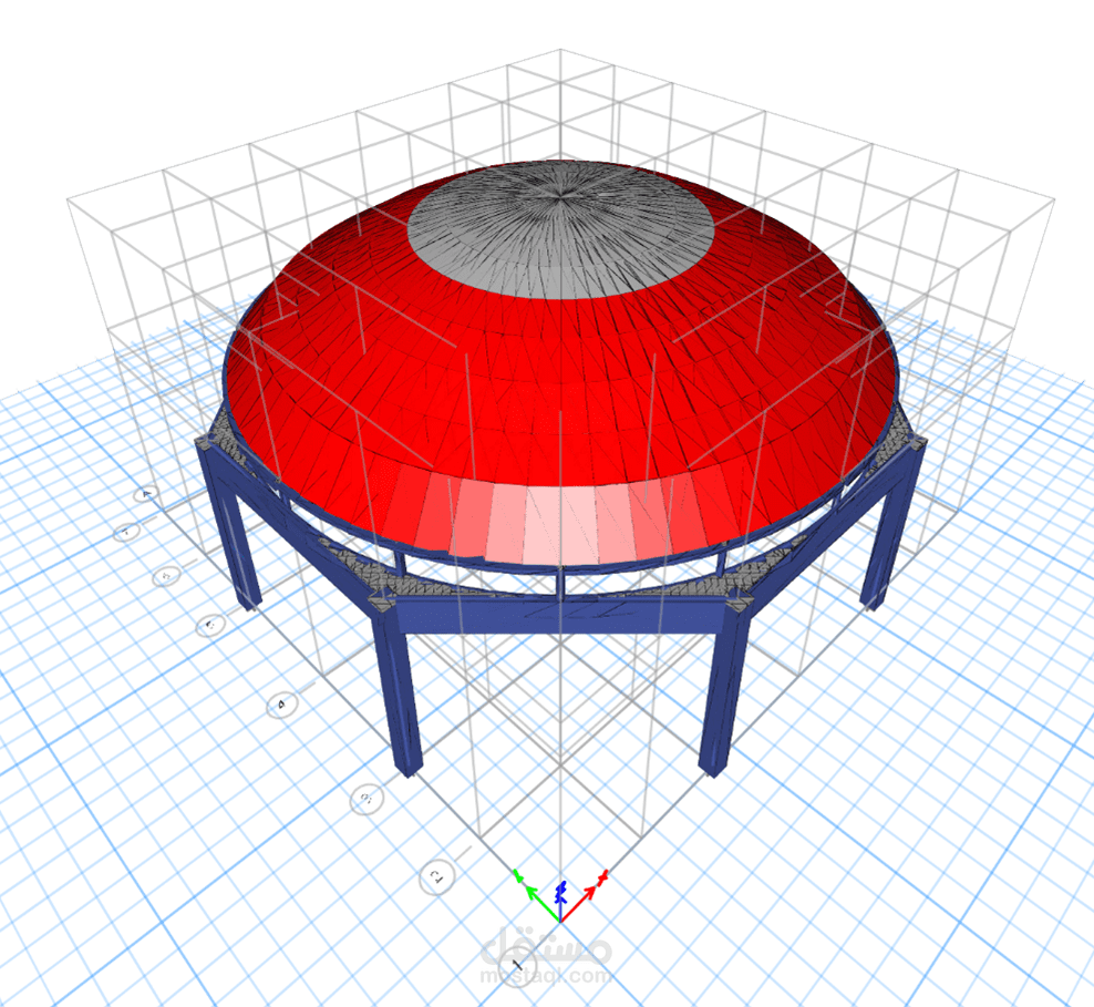 تصميم قبه خرسانيه
