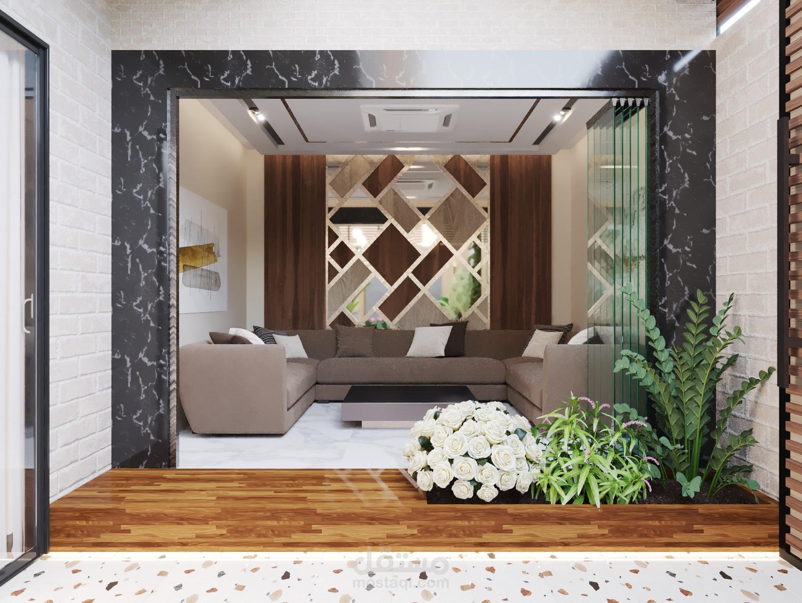 تصميم حديقة خلفية لمنزل في السعودية