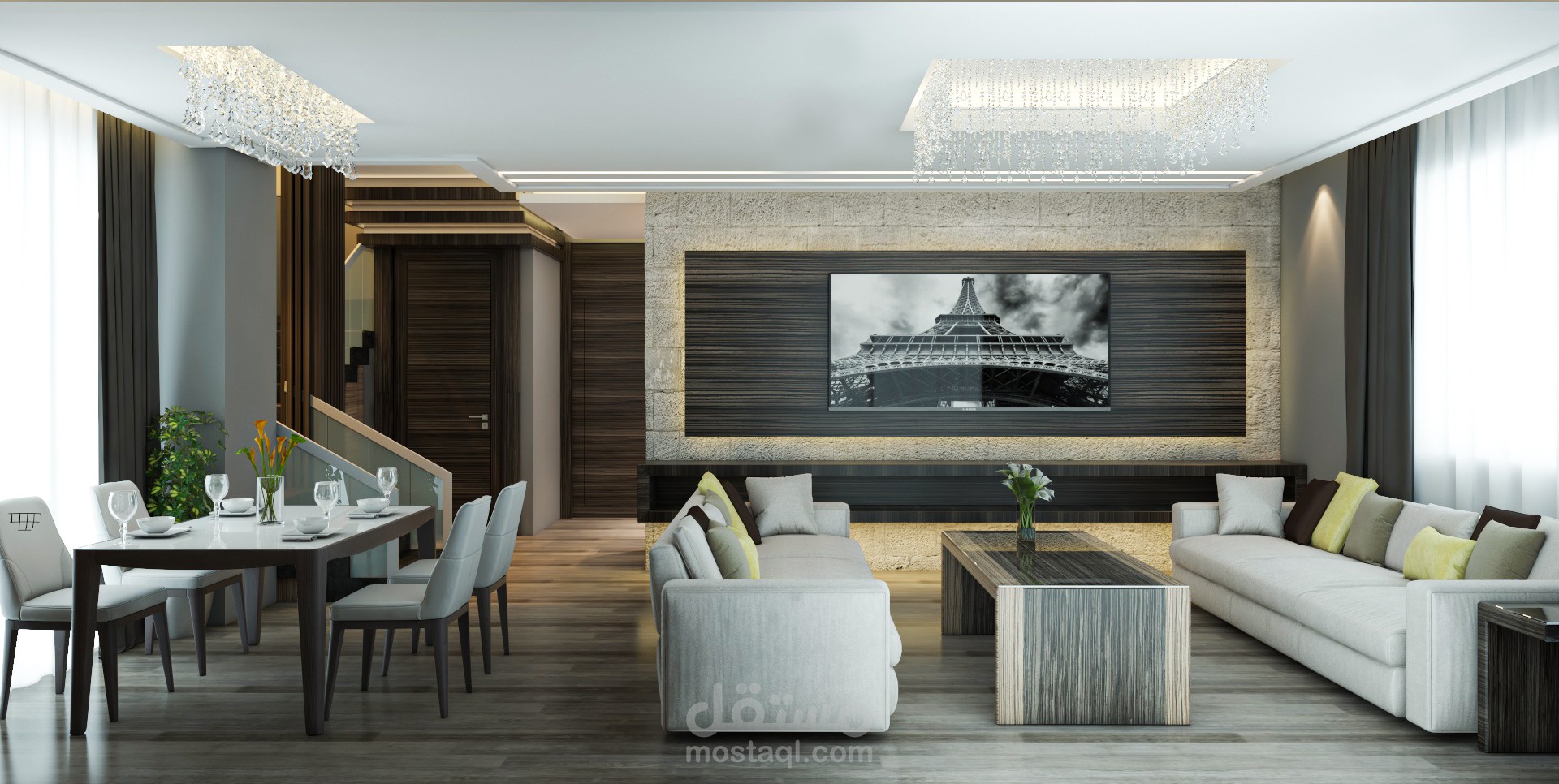 تصميم ديكور داخلي لصالون