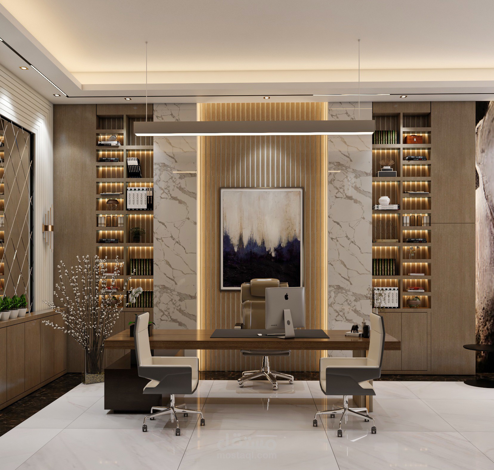 تصميم مكتب ضمن فيلا