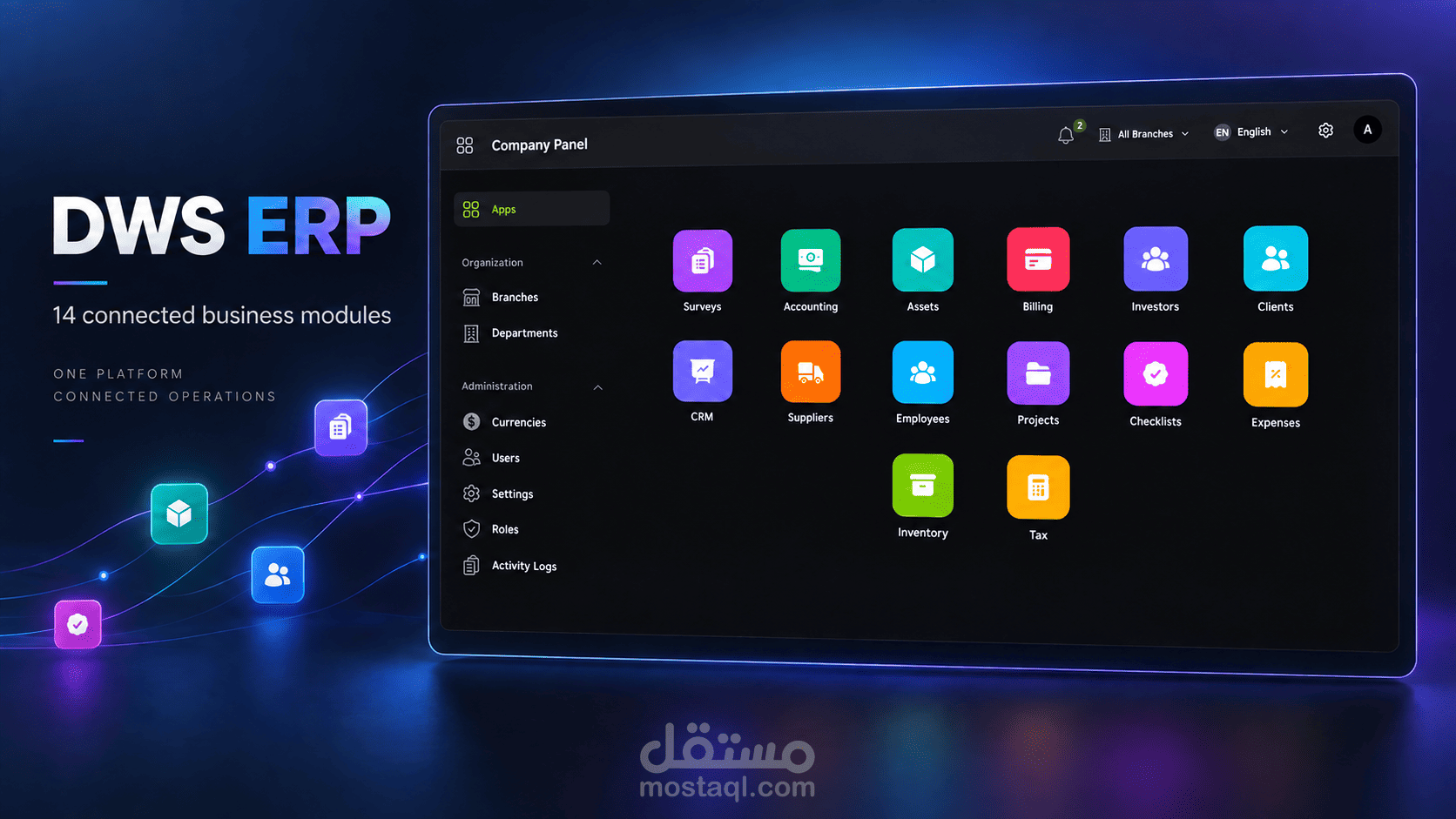 DWS ERP | نظام متكامل لإدارة الأعمال