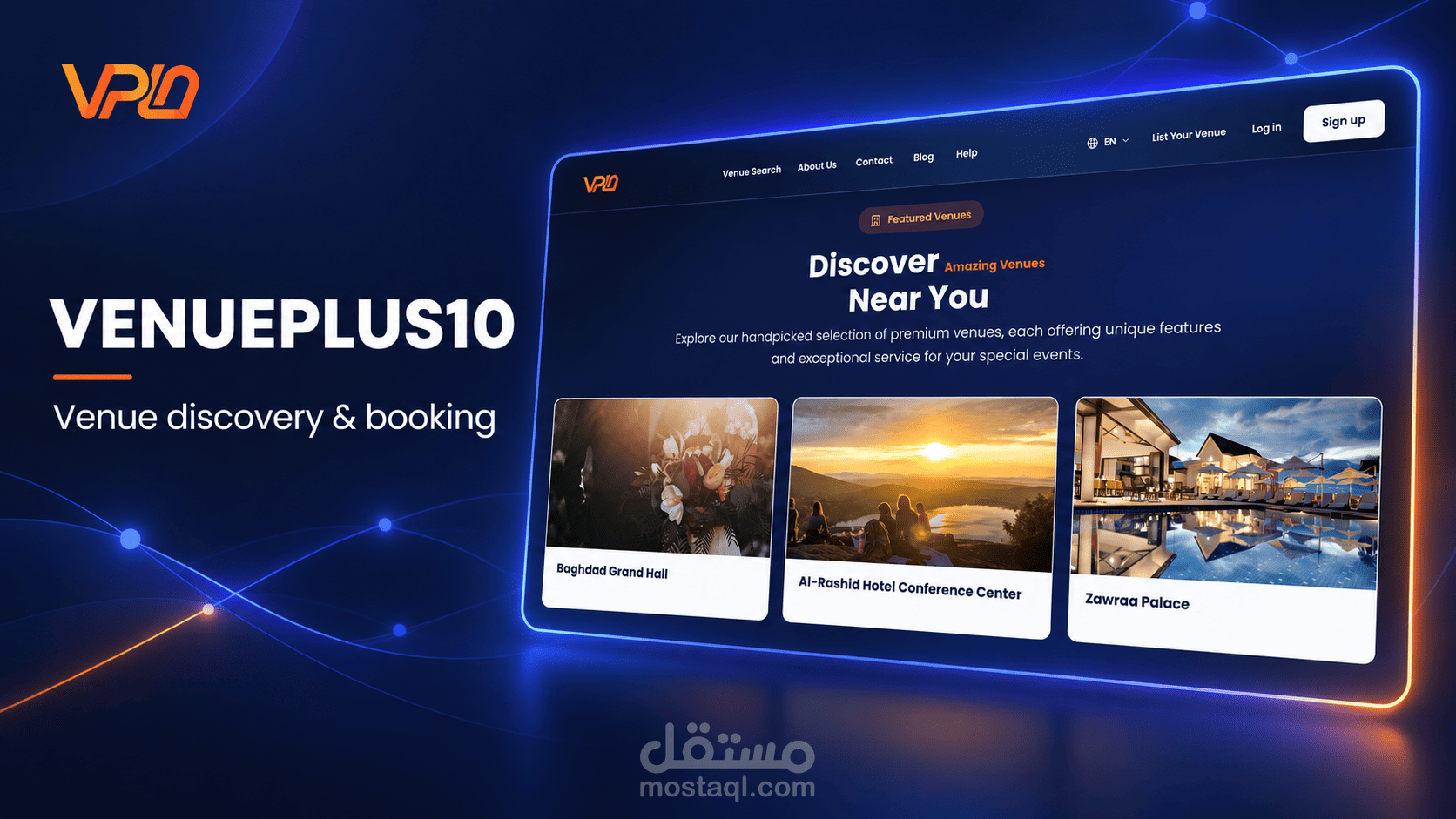 VenuePlus10 | اكتشاف الأماكن وحجزها