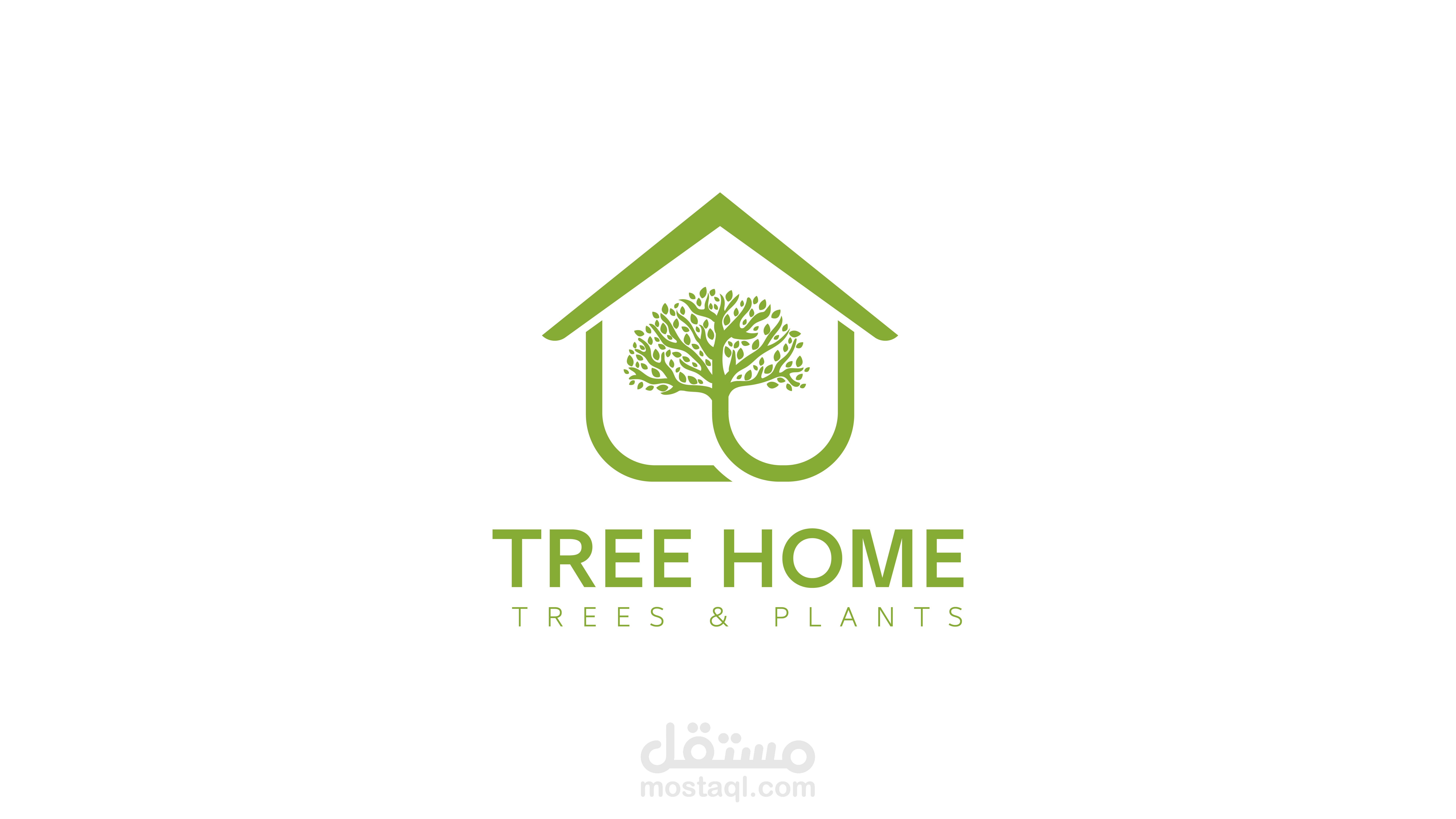 تصميم شعار موقع TreeHome