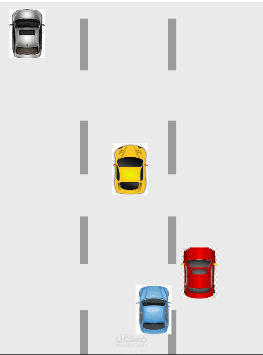 لعبة عربيات 2d بسيطه