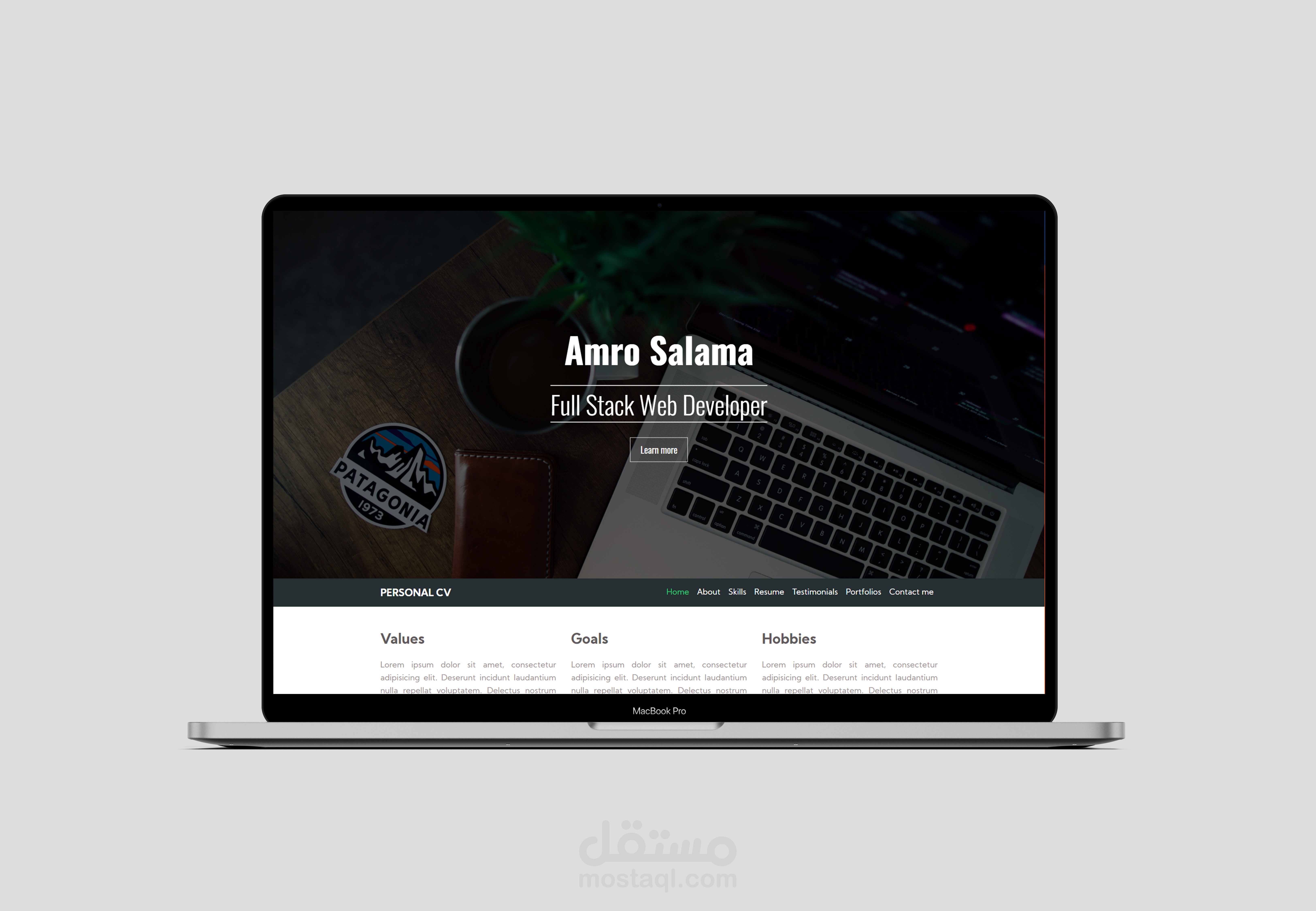 موقع شخصي - personal cv