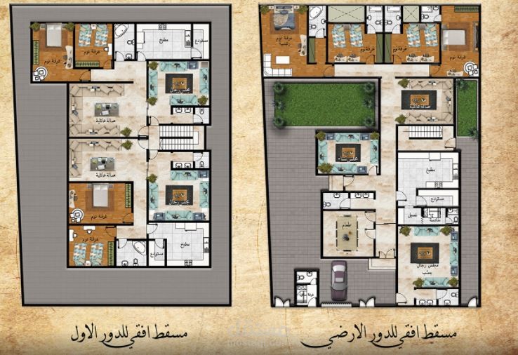 تصميم مخطط فيلا في السعودية