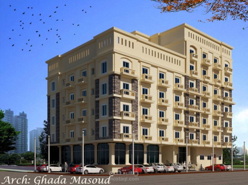 تصميم واجهه عماره سكنية