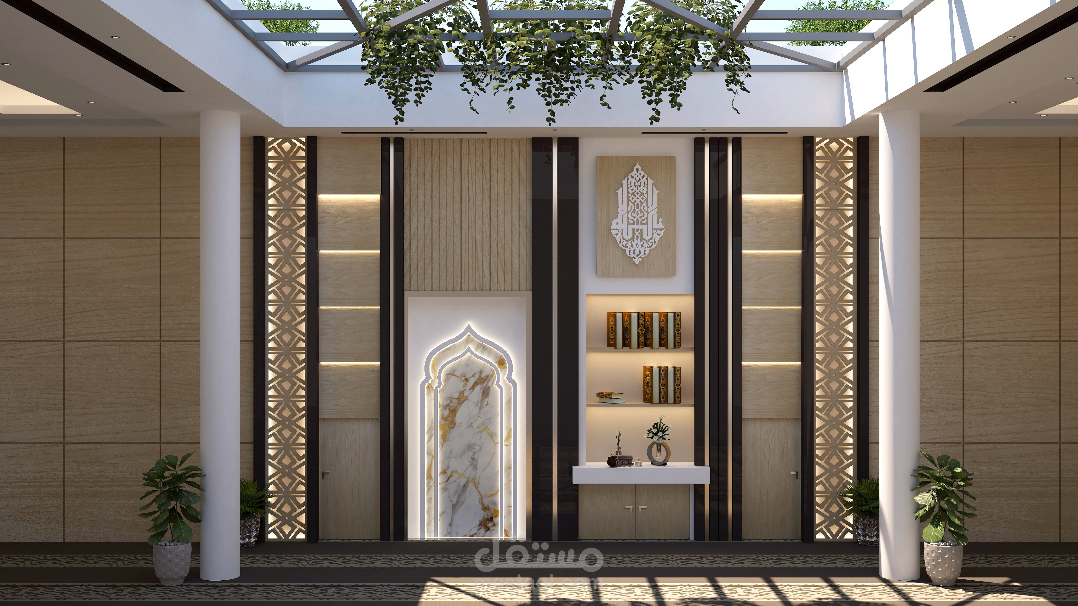 تصميم ديكور داخلي لواجهه محراب