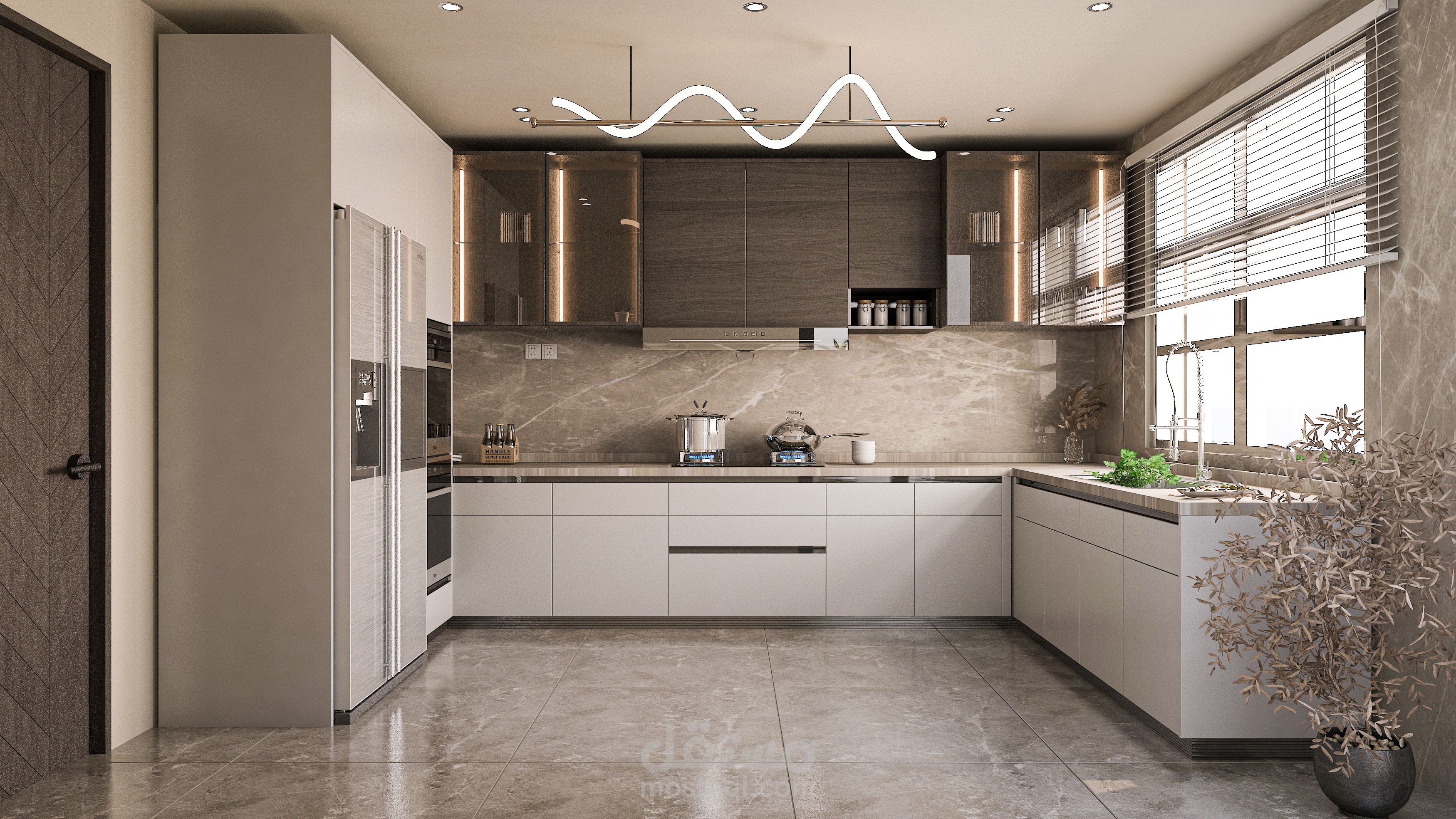 تصميم ديكور داخلي لمطبخ مودرن