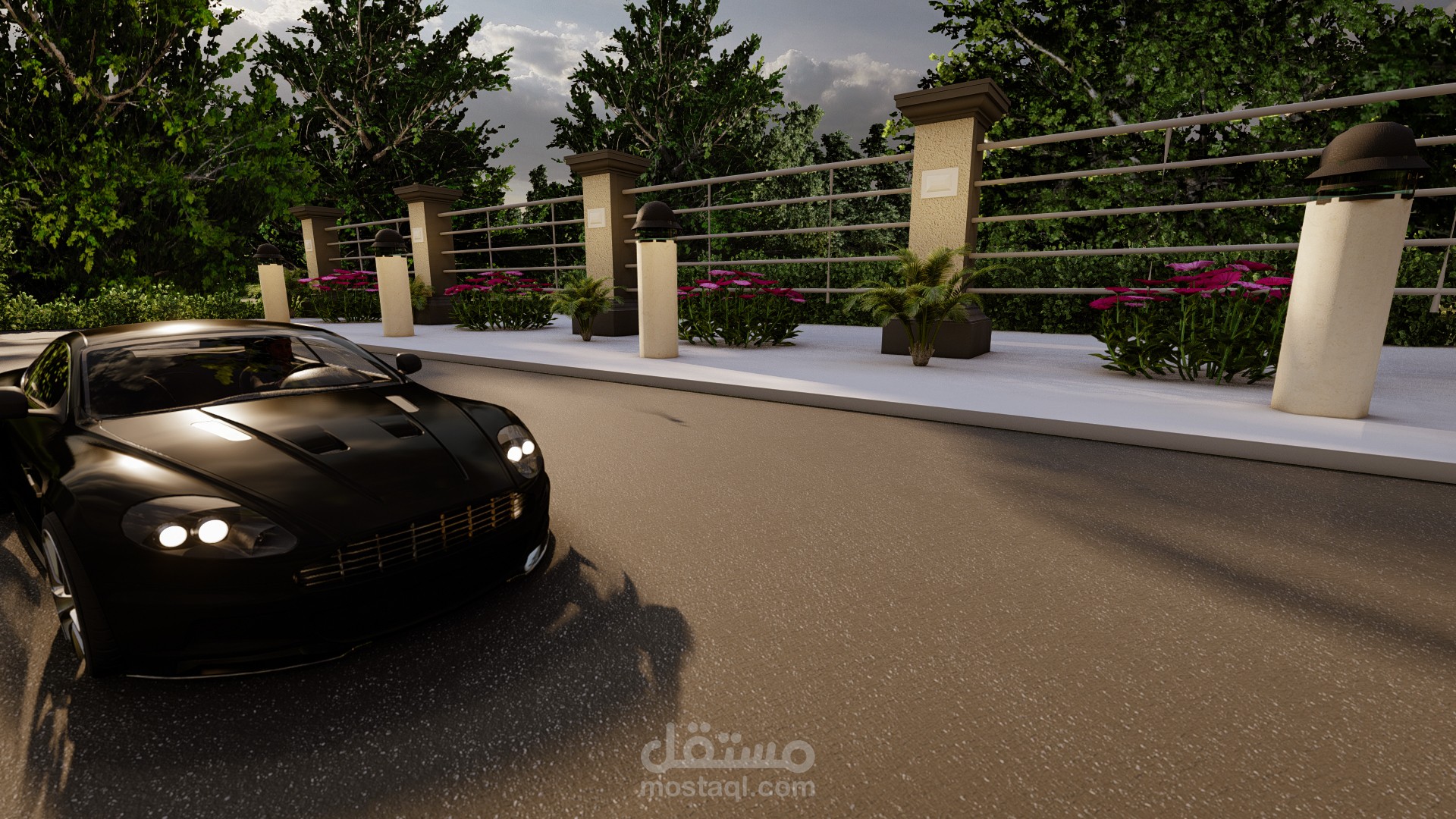 ريندر لحديقة عامة