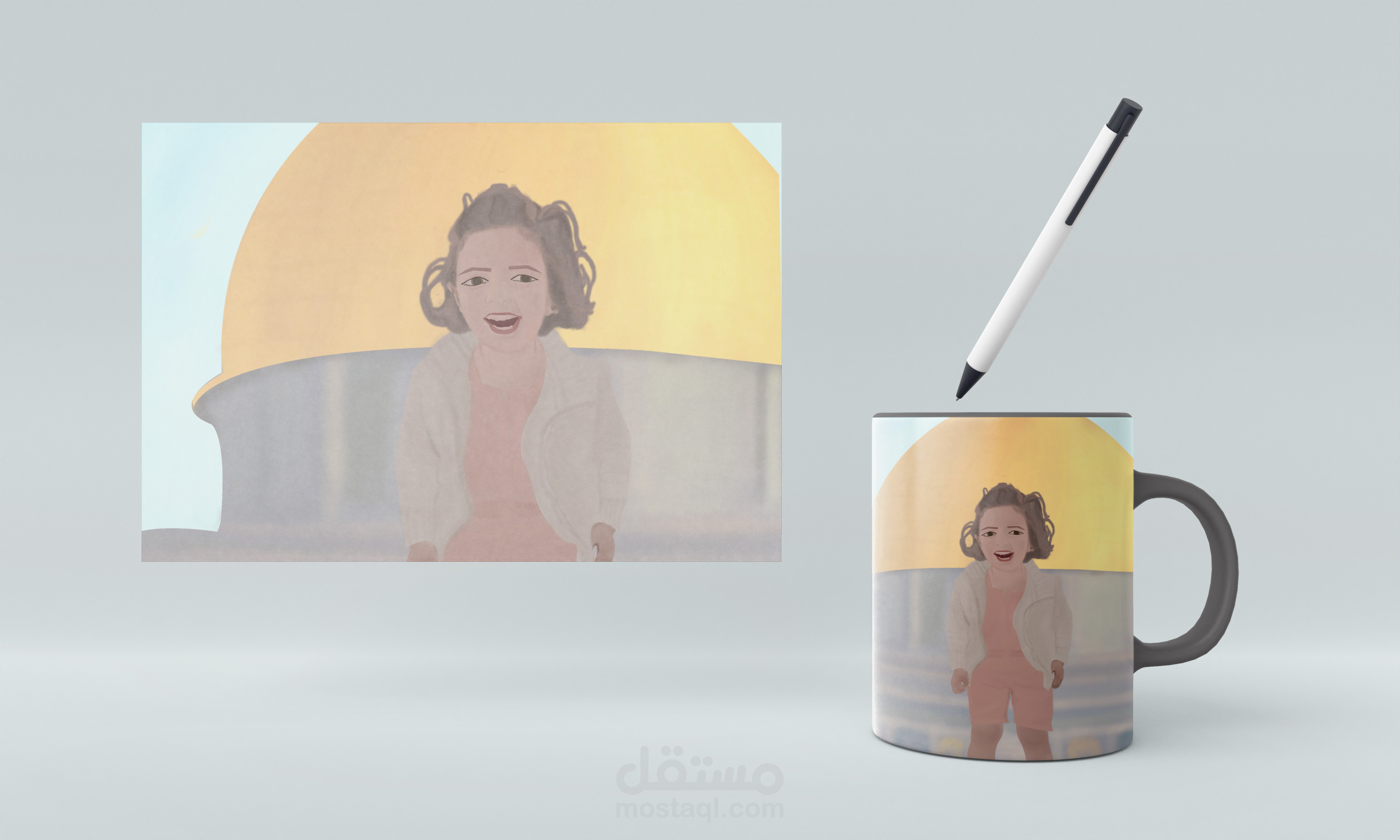 تصميم شخصية كرتونية فلسطينية