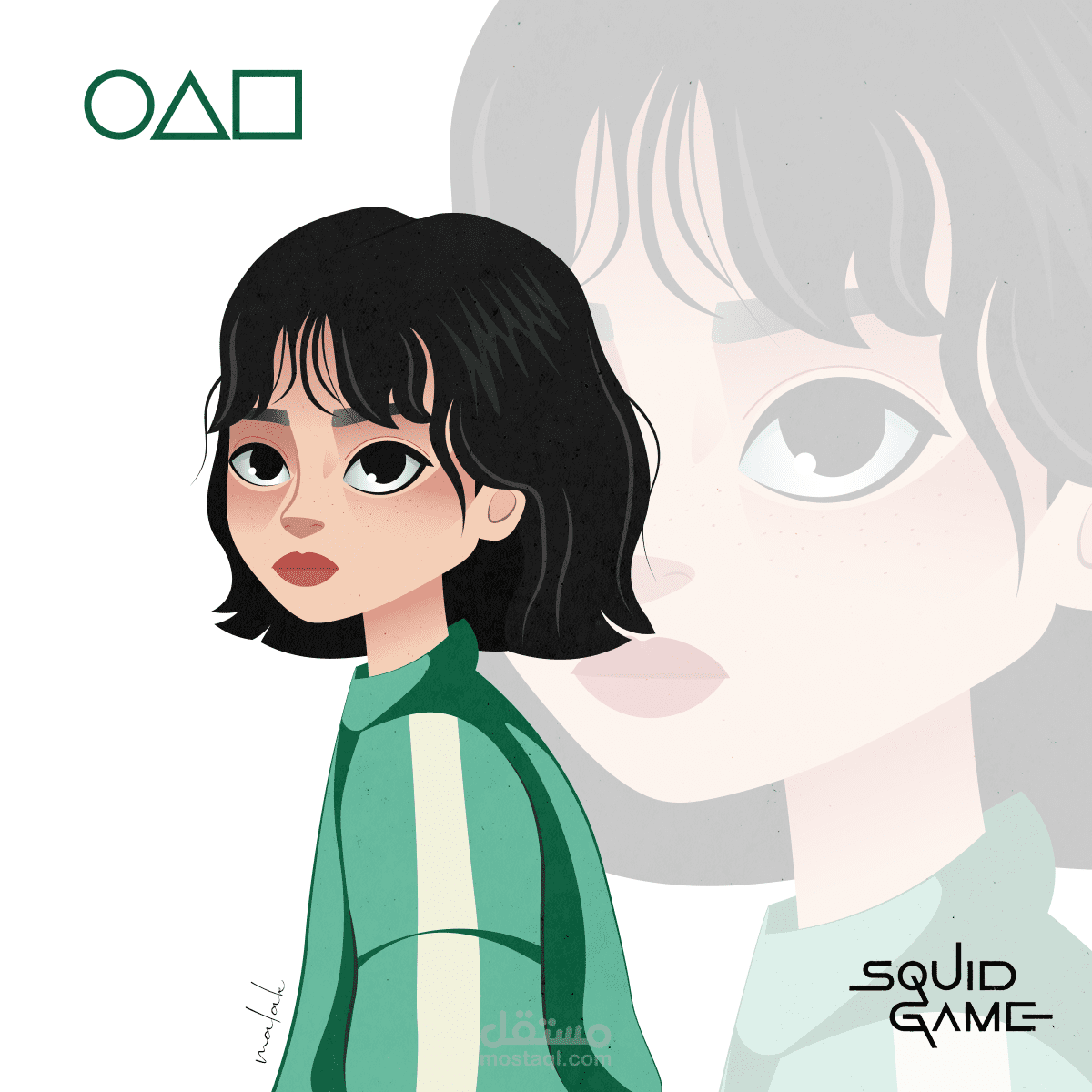 رسم كاراكتر بشكل كرتوني