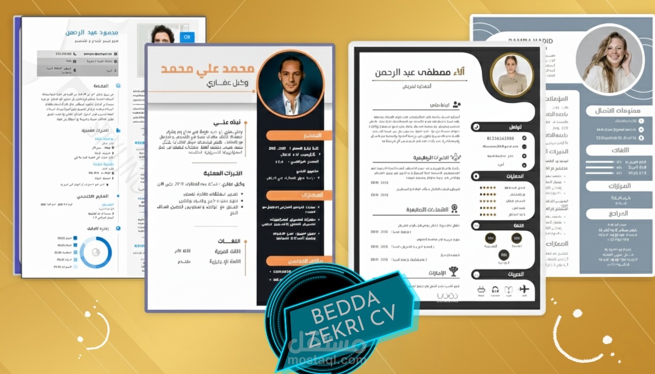 تصميم سيرة ذاتية CV بشكل احترافي وجذاب