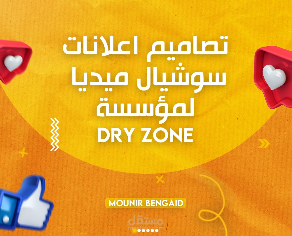 تصاميم اعلانات احترافية (سوشيال ميديا) لشركة العزل DryZone