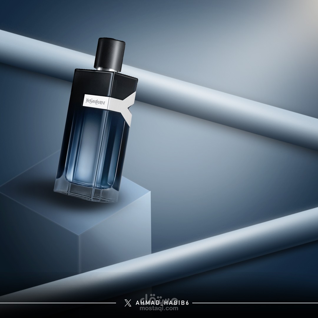 " تصميم إبداعي لعرض عطر Yves Saint Laurent "